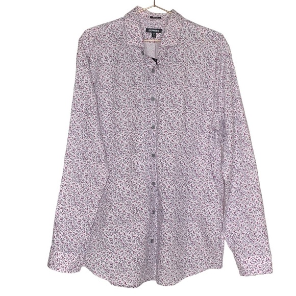 NWT Express slim floral print shirt - Picture 1 of 4